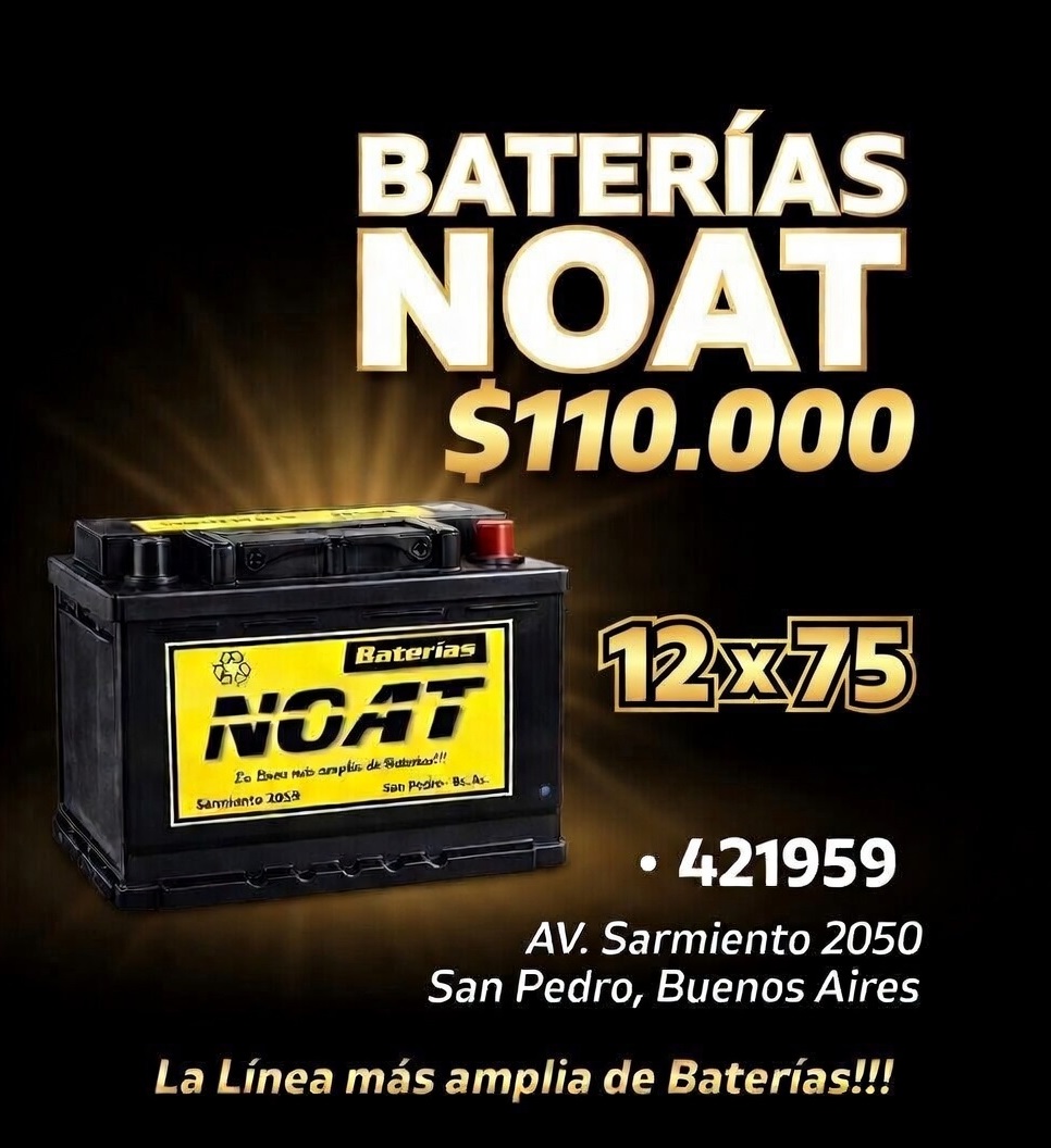 Batería NOAT 12x75 - $110.000